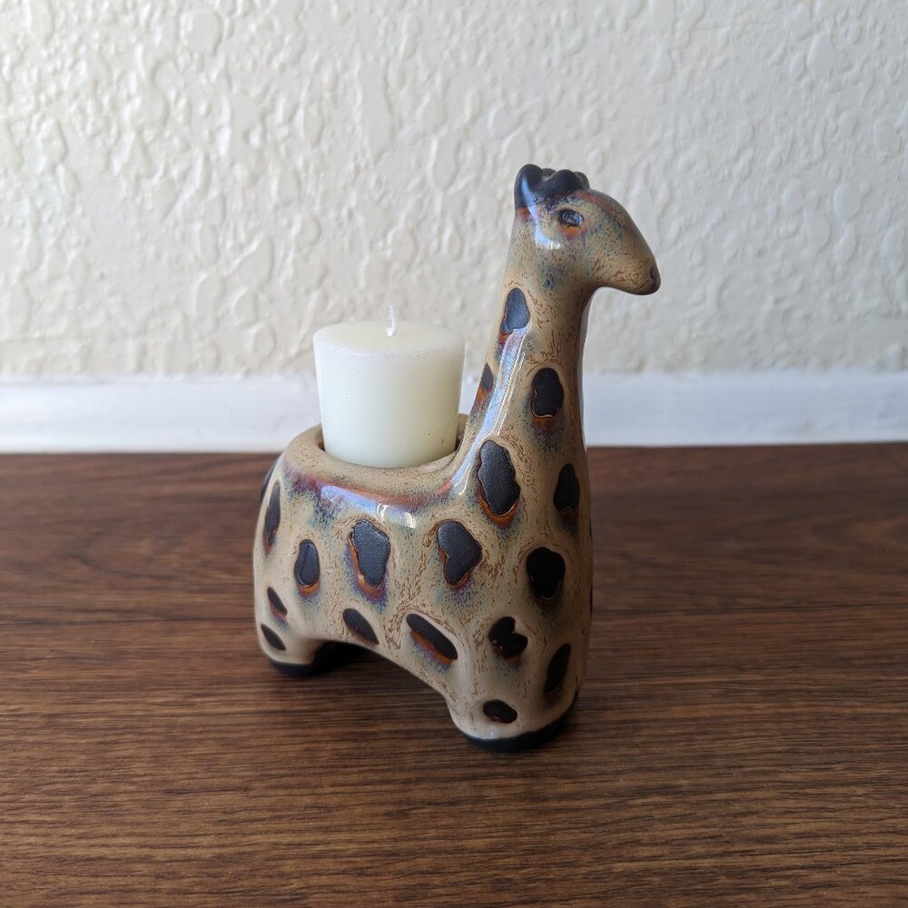 Ceramic Giraffe Tea Light Candle Holder Decoration / Style Home Art Decor